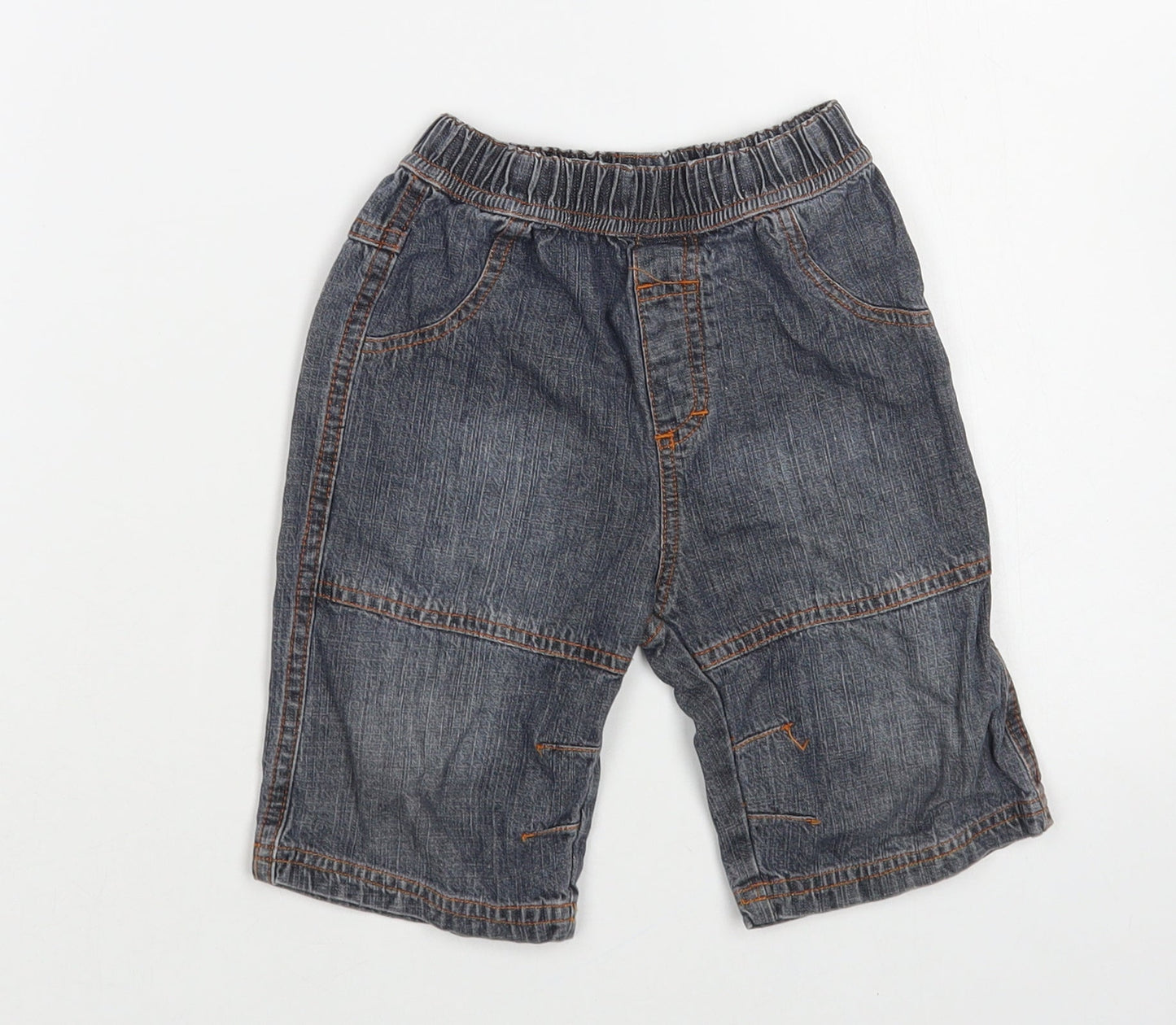 By Teddy Baby Blue Cotton Capri Jeans Size 18-24 Months