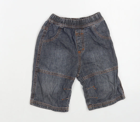 By Teddy Baby Blue Cotton Capri Jeans Size 18-24 Months