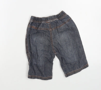 By Teddy Baby Blue Cotton Capri Jeans Size 18-24 Months
