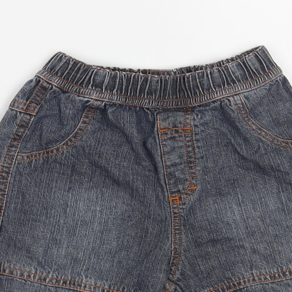 By Teddy Baby Blue Cotton Capri Jeans Size 18-24 Months