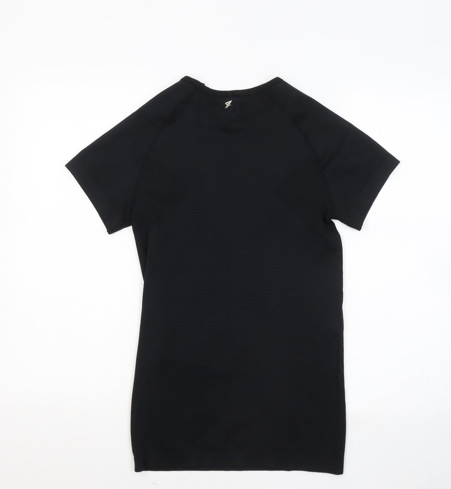 Womens UK Size 12 WORKOUT Black Basic T-Shirt