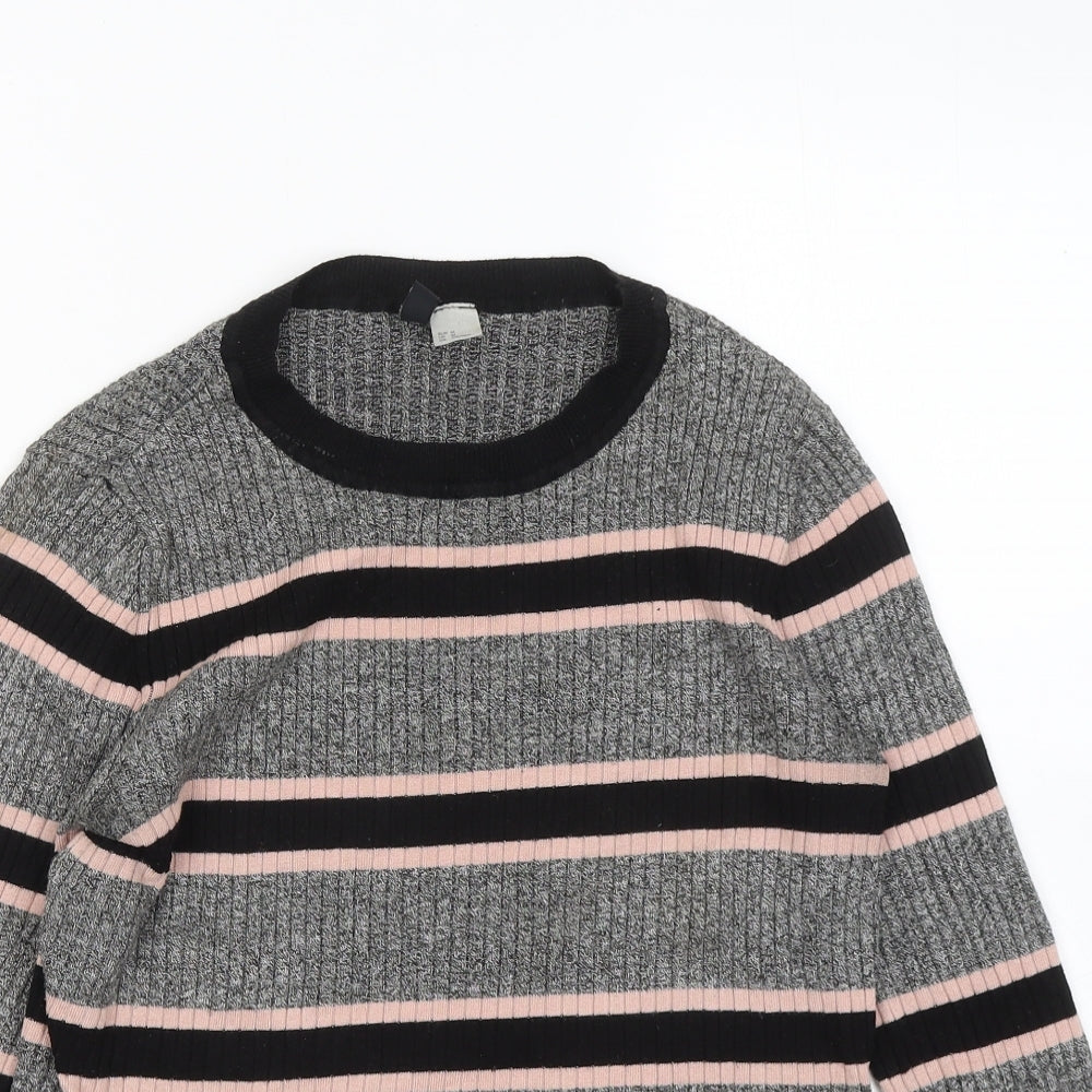Womens UK Size M Divided by H&M Grey Pullover Jumper