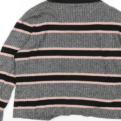 Womens UK Size M Divided by H&M Grey Pullover Jumper
