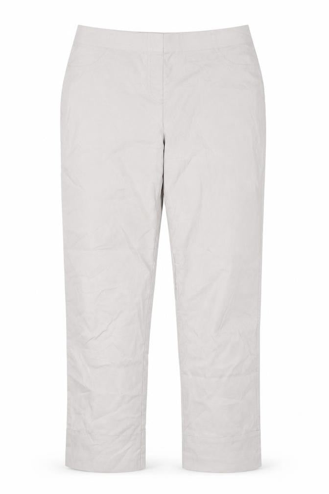 Gallery Womens Grey Viscose Trousers Size L L25 in Regular
