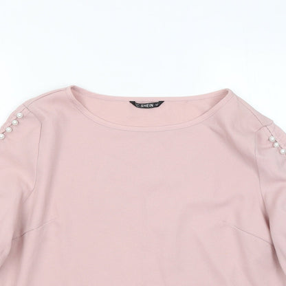 Womens UK Size L Dunnes Stores Pink Pullover Jumper