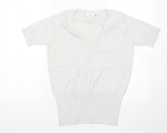 Womens UK Size 12 New Look Grey Pullover Jumper