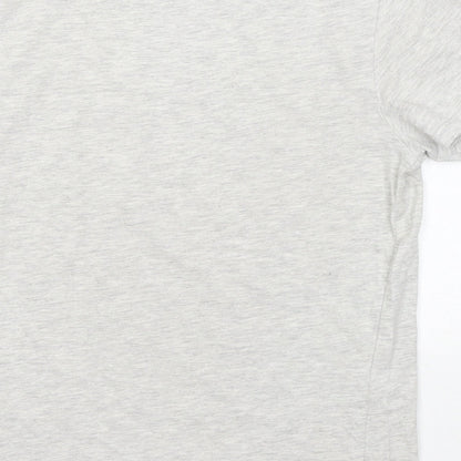 H&M Boys Grey Cotton Basic T-Shirt Size 8-9 Years Round Neck - Shark Alley Swim Team