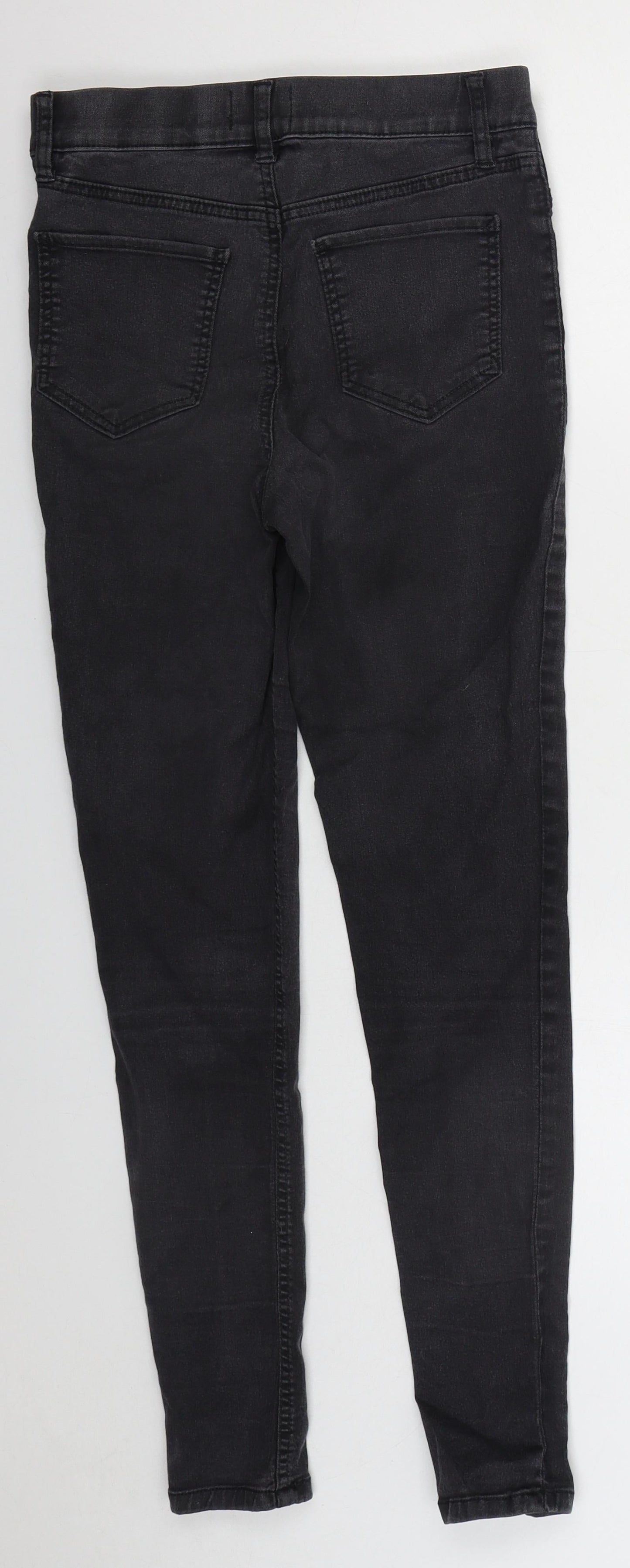 F&F Womens Grey Cotton Jegging Jeans Size 10 L27 in Regular