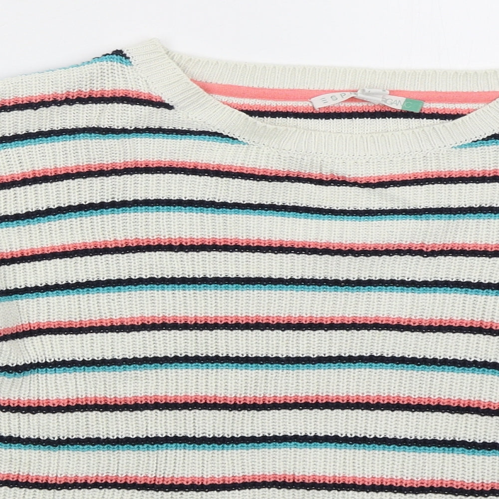 Womens UK Size S Esprit White Pullover Jumper