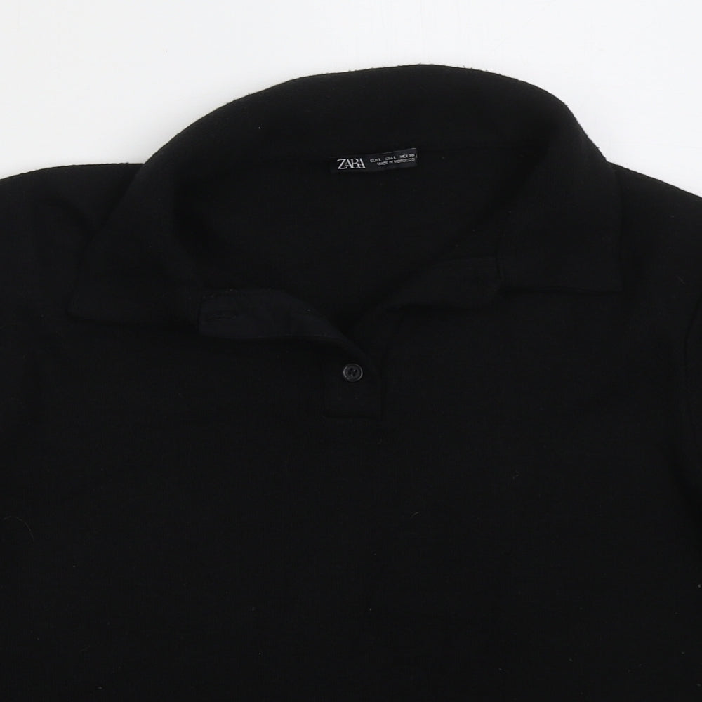 Womens UK Size L Zara Black Pullover Jumper
