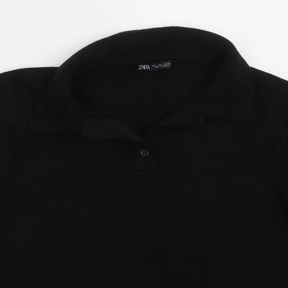 Womens UK Size L Zara Black Pullover Jumper