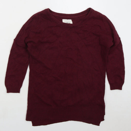 Womens UK Size XS H&M Red Pullover Jumper