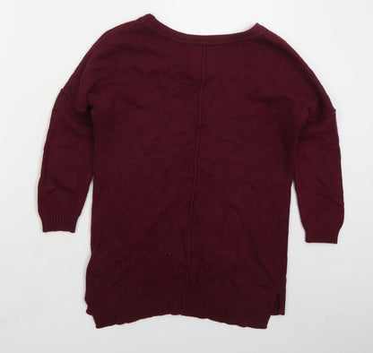 Womens UK Size XS H&M Red Pullover Jumper