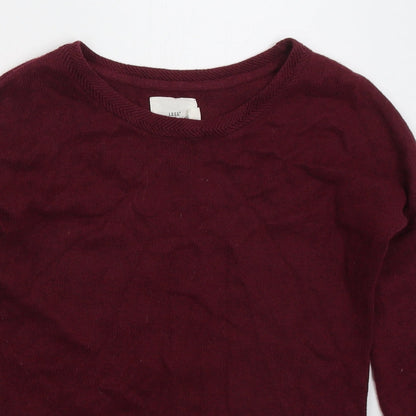 Womens UK Size XS H&M Red Pullover Jumper