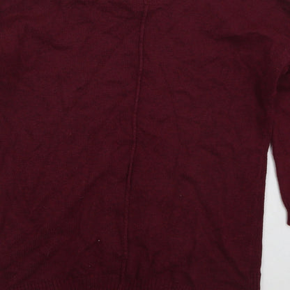 Womens UK Size XS H&M Red Pullover Jumper