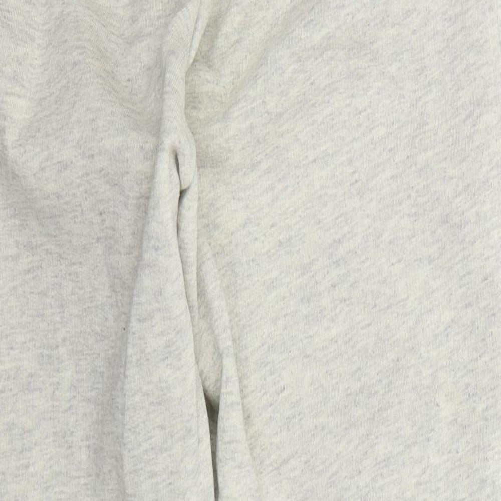 Topshop Womens Grey Cotton Sweat Shorts Size S L20 in Regular Drawstring