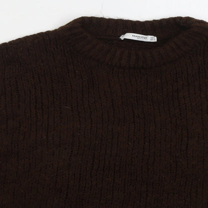 Womens UK Size M Mango Green Pullover Jumper
