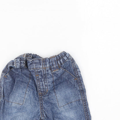 Dunnes Stores Baby Blue Cotton Capri Jeans Size 0-3 Months