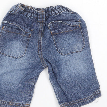 Dunnes Stores Baby Blue Cotton Capri Jeans Size 0-3 Months