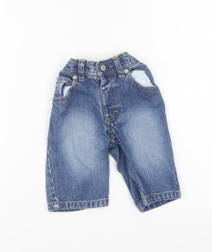 Dunnes Stores Baby Blue Cotton Capri Jeans Size 3-6 Months