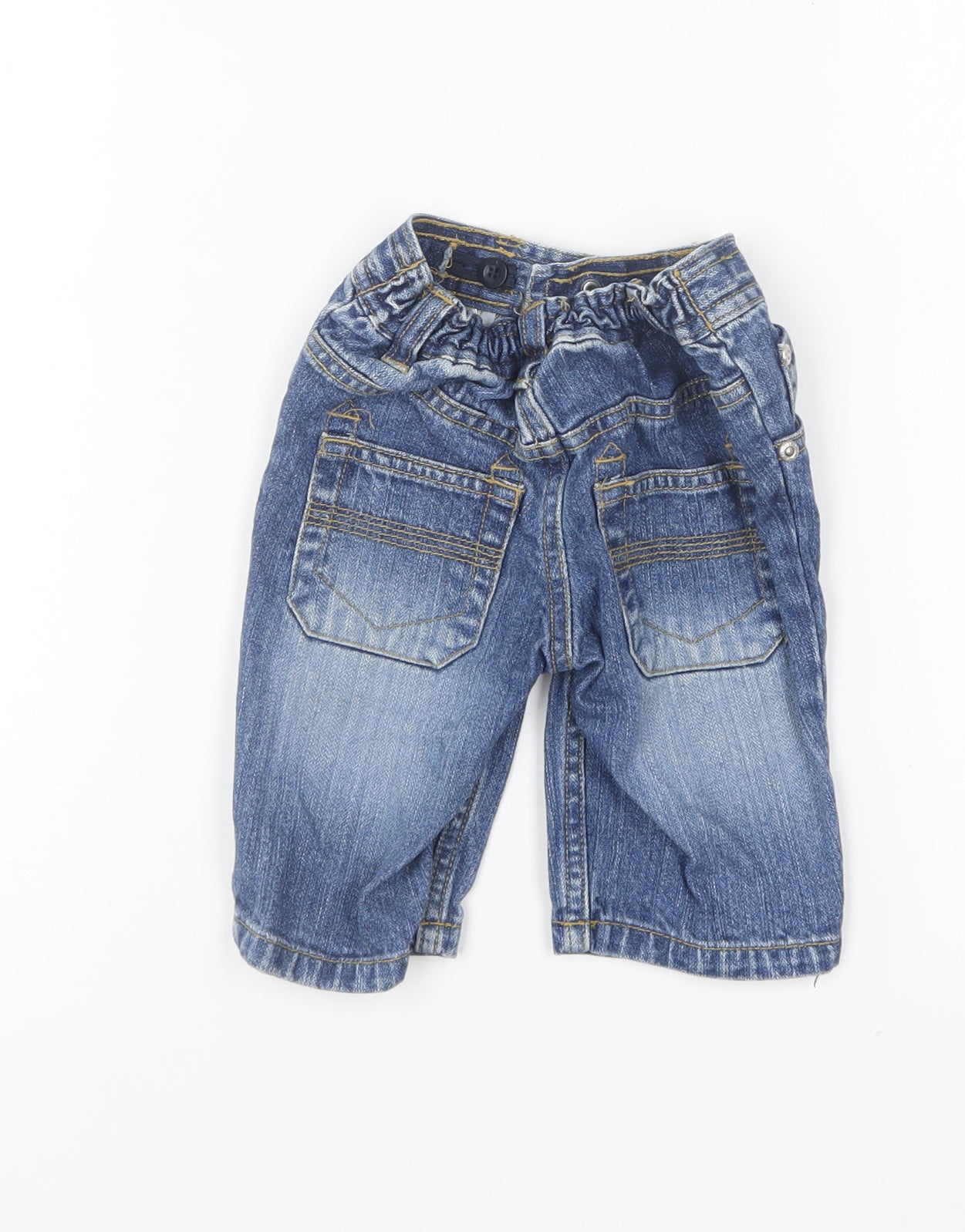Dunnes Stores Baby Blue Cotton Capri Jeans Size 3-6 Months