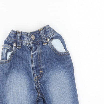 Dunnes Stores Baby Blue Cotton Capri Jeans Size 3-6 Months