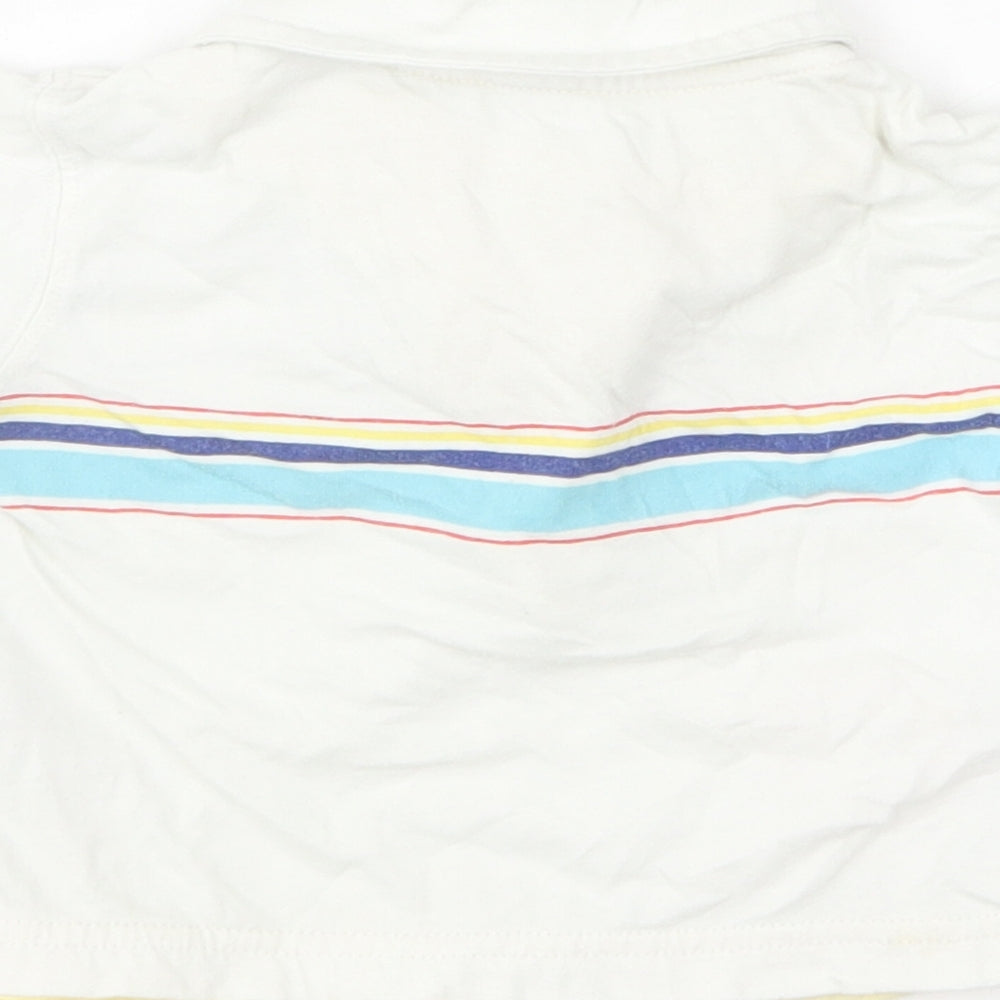 Dunnes Stores Baby White Cotton Basic Polo Size 0-3 Months Collared
