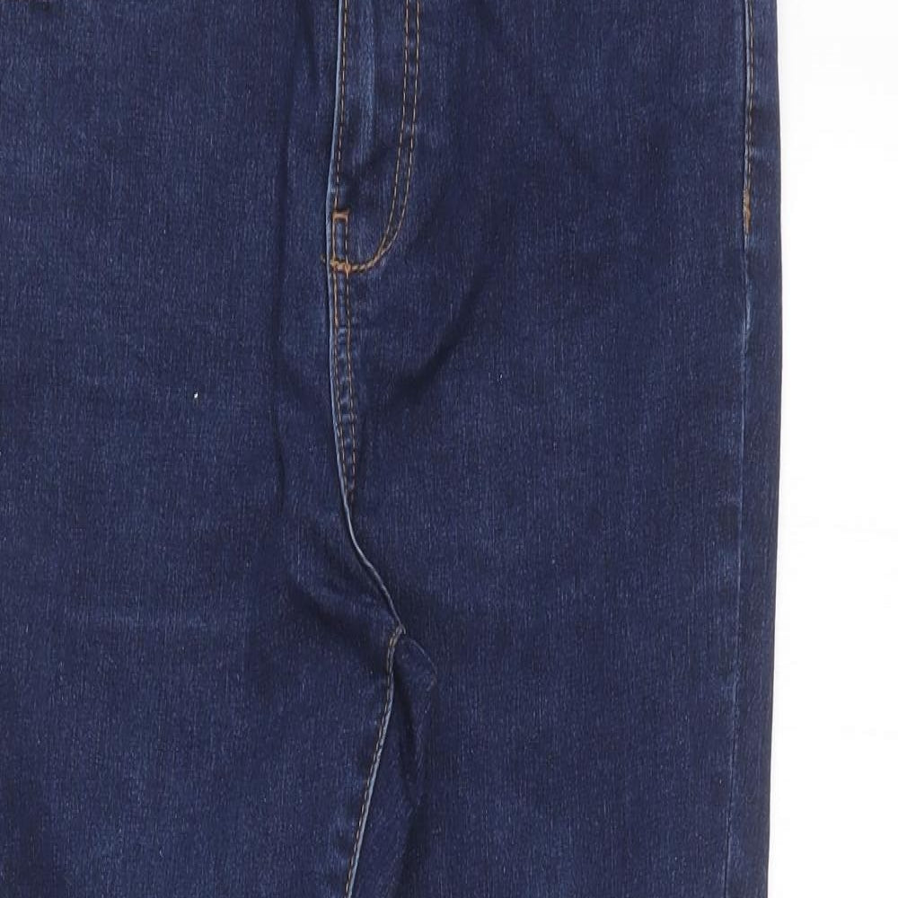 George Womens Blue Cotton Skinny Jeans Size 10 L24 in Regular