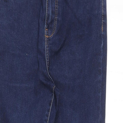 George Womens Blue Cotton Skinny Jeans Size 10 L24 in Regular
