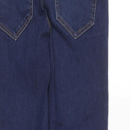 George Womens Blue Cotton Skinny Jeans Size 10 L24 in Regular