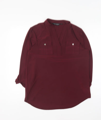Womens UK Size 8 Dorothy Perkins Purple Basic Blouse