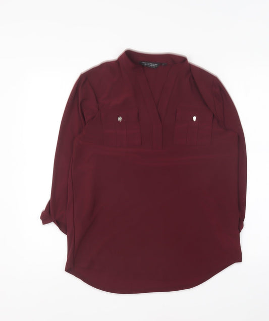 Womens UK Size 8 Dorothy Perkins Purple Basic Blouse