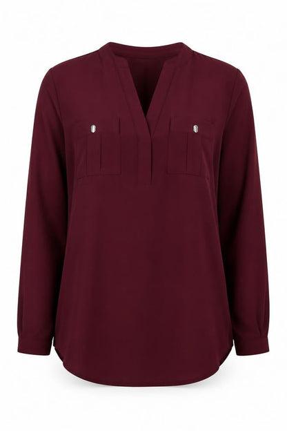 Womens UK Size 8 Dorothy Perkins Purple Basic Blouse