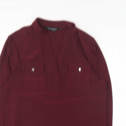 Womens UK Size 8 Dorothy Perkins Purple Basic Blouse