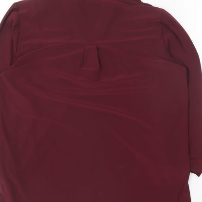 Womens UK Size 8 Dorothy Perkins Purple Basic Blouse