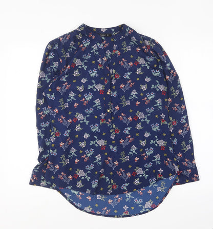 Womens UK Size 10 Full Circle Multicoloured Basic Blouse