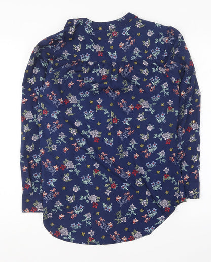 Womens UK Size 10 Full Circle Multicoloured Basic Blouse