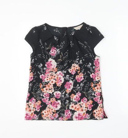 Womens UK Size 10 Dorothy Perkins Multicoloured Basic Blouse
