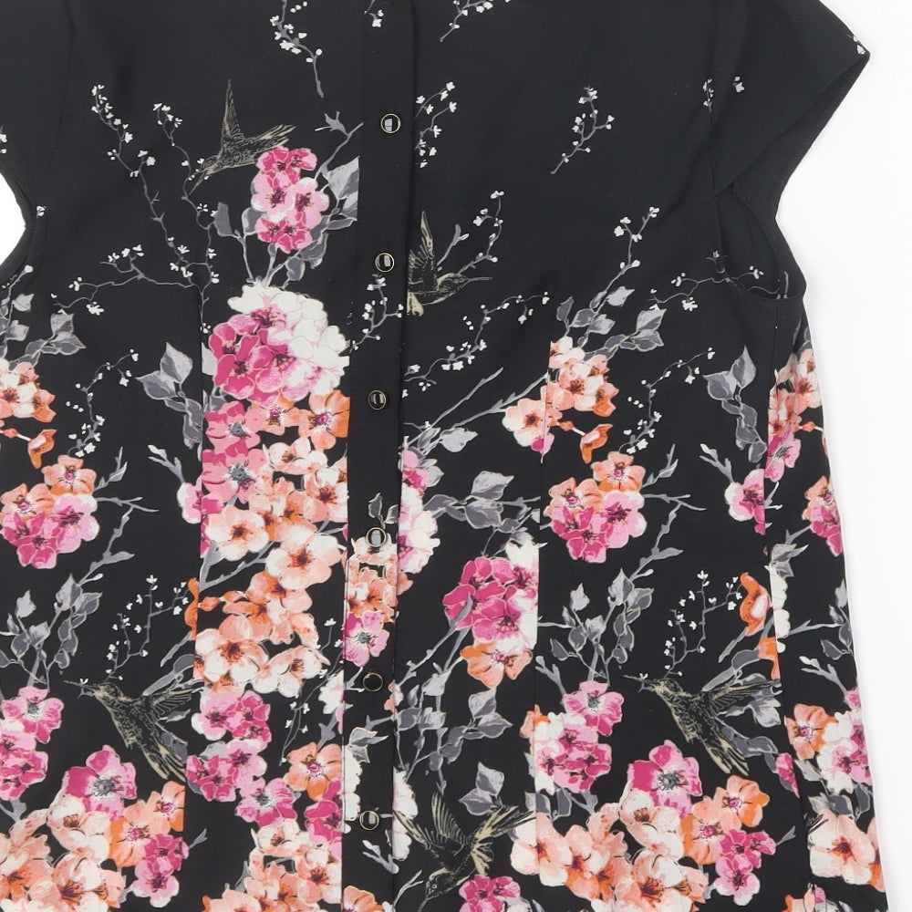 Womens UK Size 10 Dorothy Perkins Multicoloured Basic Blouse
