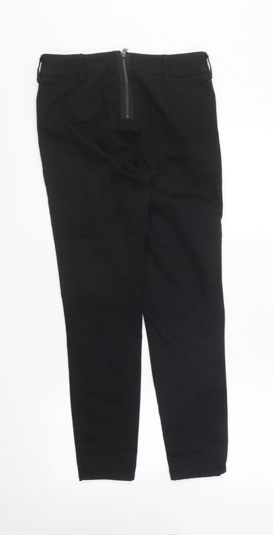 Womens UK Size L VILA Regular Fit Jegging Black Trousers