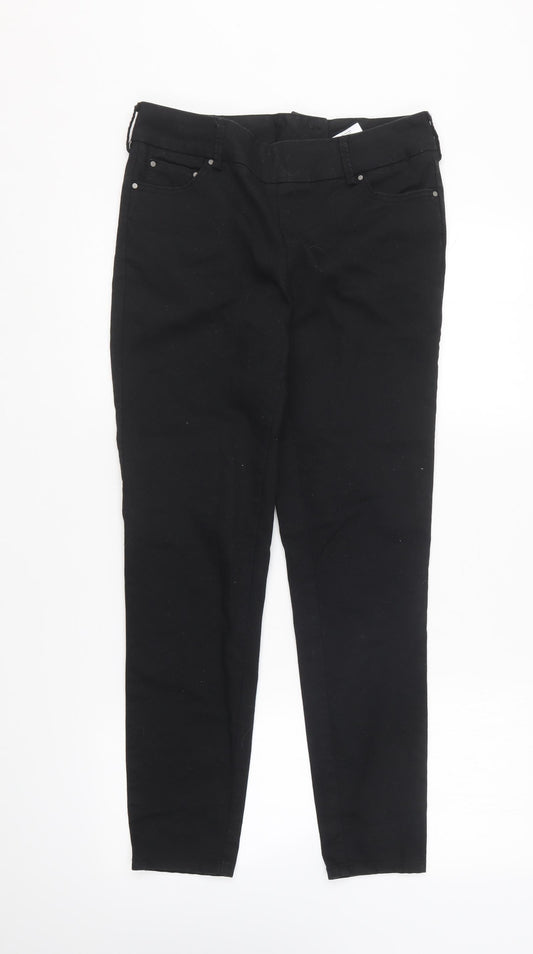 Womens UK Size L VILA Regular Fit Jegging Black Trousers