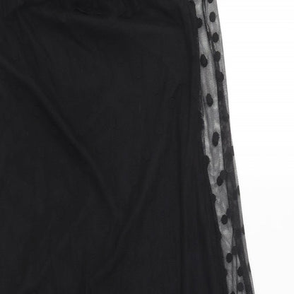 Missi London Womens Black Polka Dot Polyester Shift Size 12 Round Neck