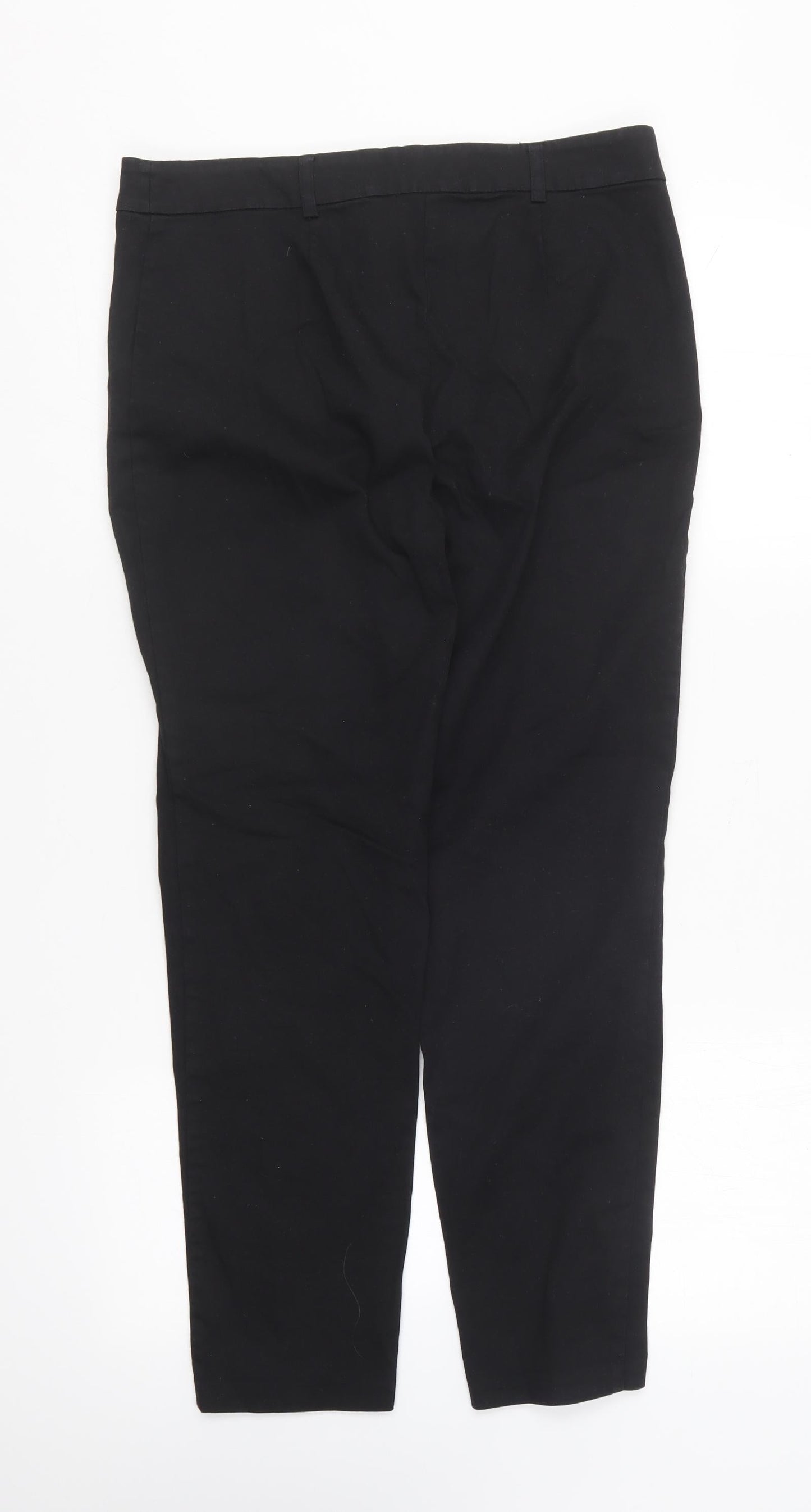 F&F Womens Black Cotton Skinny Jeans Size 10 L26 in Regular