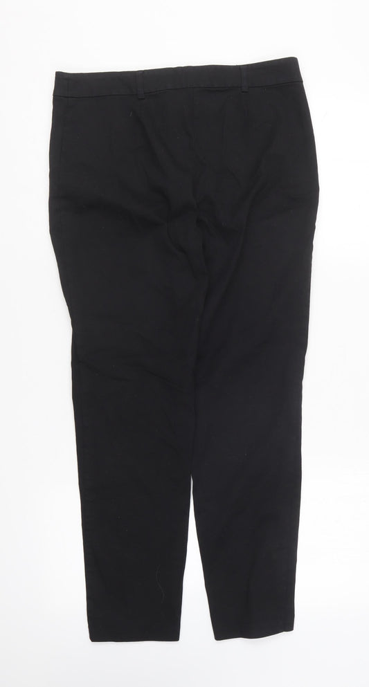 F&F Womens Black Cotton Skinny Jeans Size 10 L26 in Regular