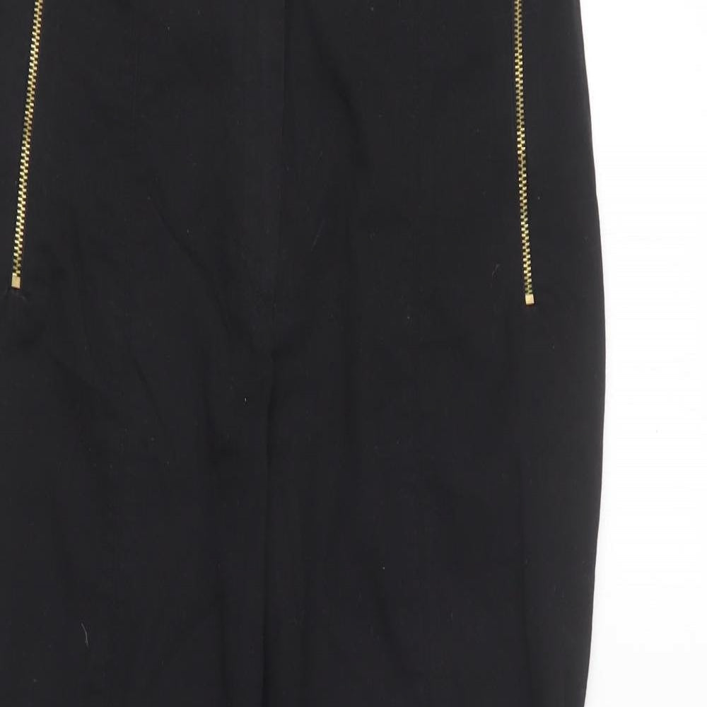 F&F Womens Black Cotton Skinny Jeans Size 10 L26 in Regular