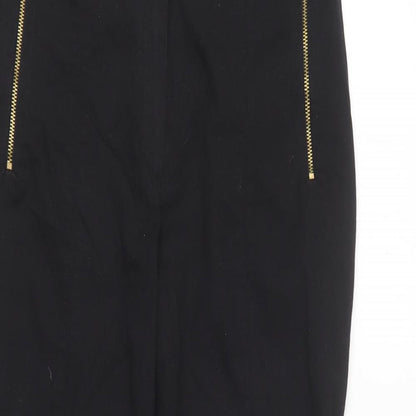 F&F Womens Black Cotton Skinny Jeans Size 10 L26 in Regular