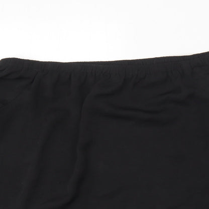 George Womens Black Polyester Basic Blouse Size 10 Off the Shoulder