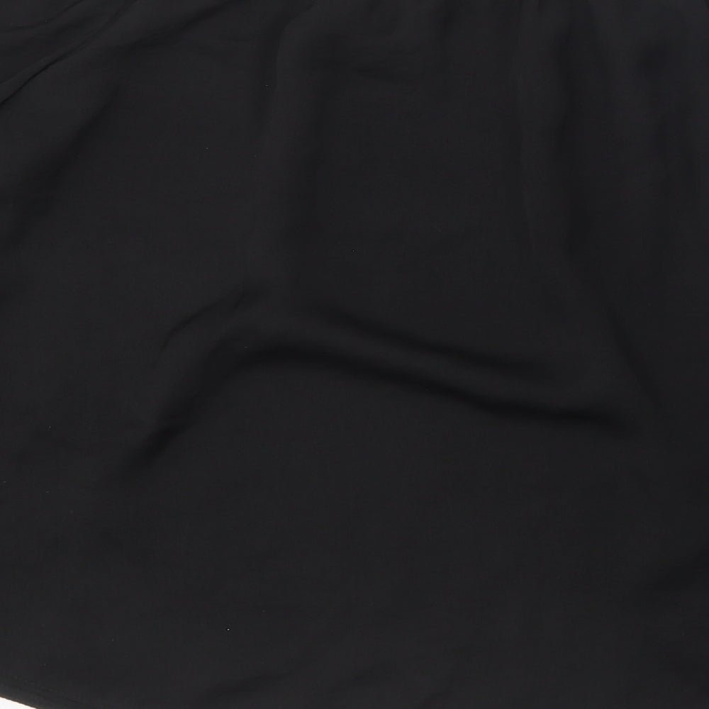 George Womens Black Polyester Basic Blouse Size 10 Off the Shoulder