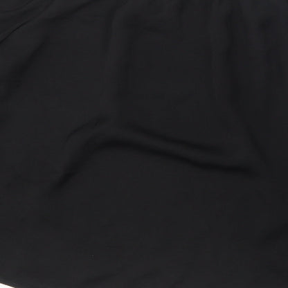 George Womens Black Polyester Basic Blouse Size 10 Off the Shoulder