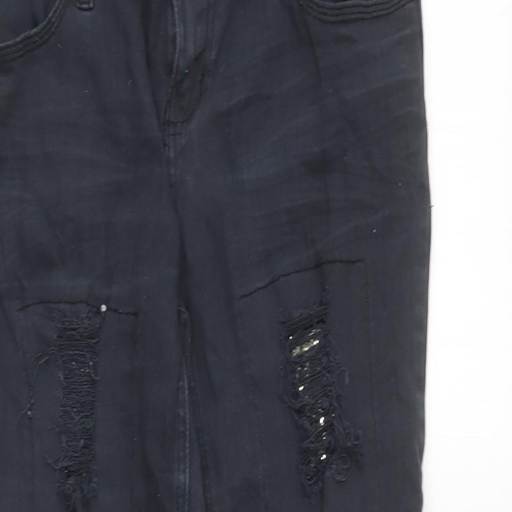 Parisian Womens Blue Cotton Skinny Jeans Size 12 L25 in Regular